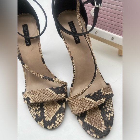 Parker Sky Snake Skin 4 inch high heels - Picture 2 of 5